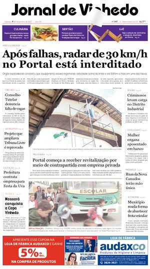 Jornal De Vinhedo Sabado 4 De Novembro De 2017 Edic 1667