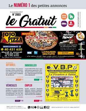 Le Gratuit du 06/11/2017