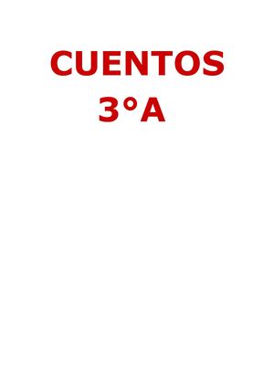Cuentos 3° A