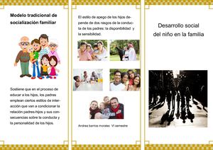 desarrollo social del niño en la familia