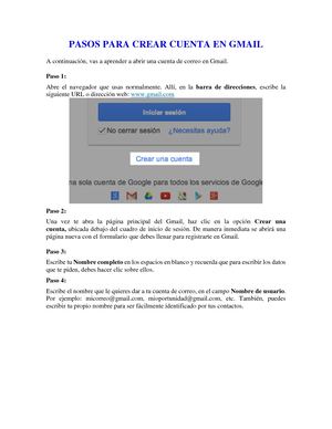 Pasos Para Crear Cuenta En Gmail