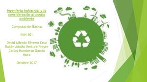 La Ingeniería Industrial y la consideración al medio ambiente