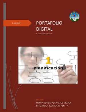 Portafolio Digital PLANIFICACION CURRICULAR