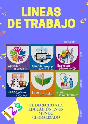 lineas de trabajo primaria