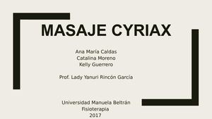 Masaje Cyriax
