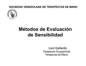 Métodos de Evaluación de Sensibilidad