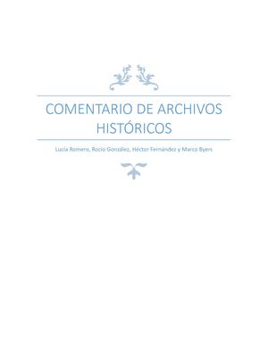 Comentario de textos e imágenes