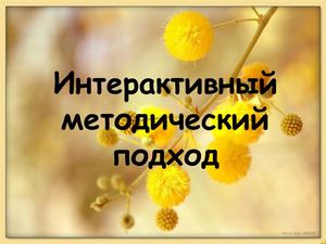 Виступ з теми  "Інтерактивний методичний підхід"