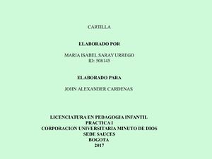 Cartilla De Lectoescritura