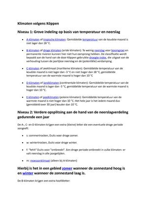 Klimaten Volgens Köppen