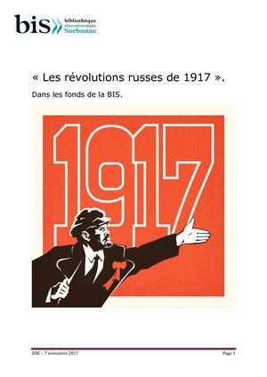 Révolutions Russes de 1917