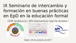 Agrupacion IES Diamantino García Acosta CEIP Andalucia Sevilla