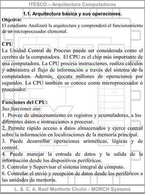 1 1 Arquitectura del CPU