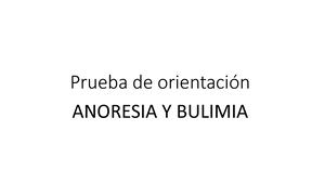 Bulimia Y Anorexia