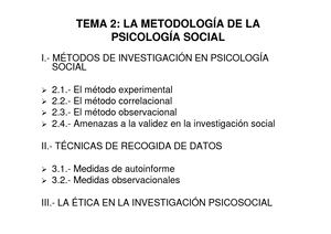 Método Experimental, Correlacional Y Observacional