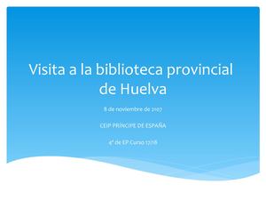 Visita a la biblioteca 8-11-17