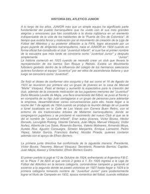 Historia Del Atletico Junior