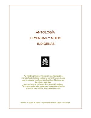 Leyendas Y Mitos Indigenas