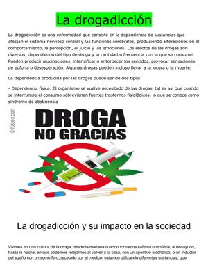 La Drogadiccion