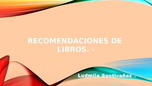 Presentaciones libros