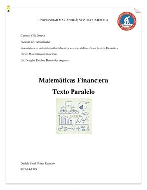 Proyecto Final  Texto Paralelo  matematicas