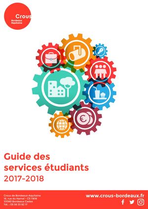 Guide Des Services 2017 2018 - Crous de Bordeaux-Aquitaine