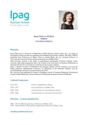Dalla Pozza Ilaria Cv Website