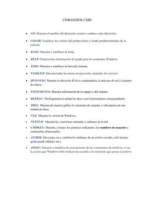 Comandos cmd