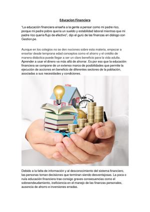 Educacíon Financiera