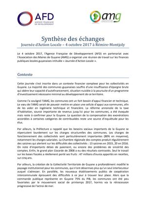 Afd Amg Journée D'action Locale Synthèse Des éChanges