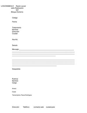 Carta Circular Estilo Bloque Extremo