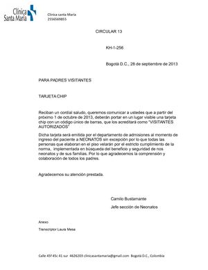 EJEMPLOS CIRCULAR 13