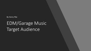 Edm/Garage Target Auidience