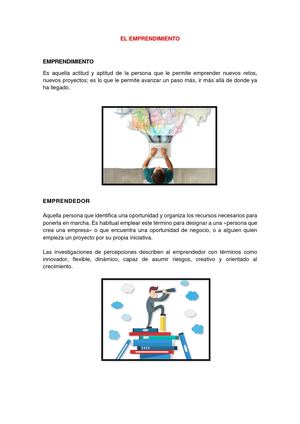 Que Es Emprendimiento