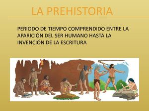 La Prehistoria