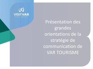 FIT 2017 - Intervention - Plan d'actions 2018 - VAR TOURISME