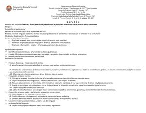 Planeaciones De Español