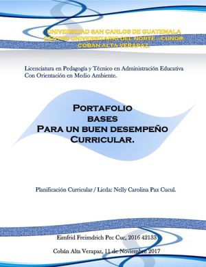 Bases para un buen desempeño Curricular