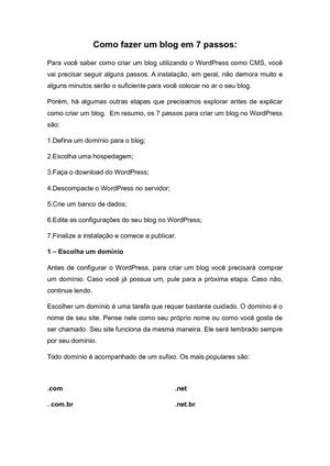 Calaméo - Como Fazer Um Blog Em 7 Passos