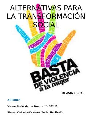 Alternativas Para La Transformación Social