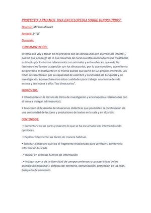 Proyecto Dinosaurios