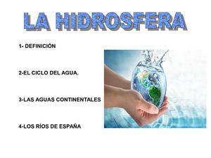 Presentación: La Hidrosfera