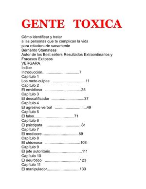 Stamateas Bernardo Gente Toxica