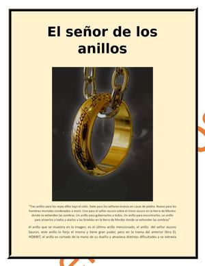 El Señor De Los Anillos
