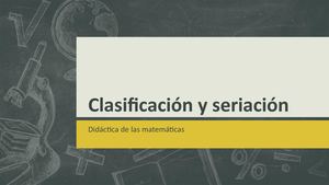 Clasificación y seriación