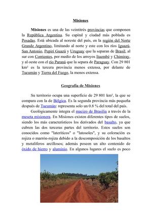 Economia De Misiones