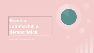 Escuela Summerhill O Democrática Correjida