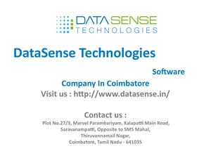 Software Company in Coimbatore - DataSense Technologies, Coimbatore
