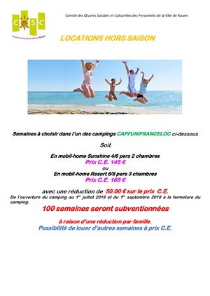 Location Hors Saison Capfun