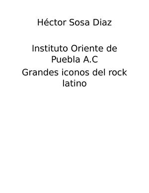Grandes Iconos Del Rock Latino